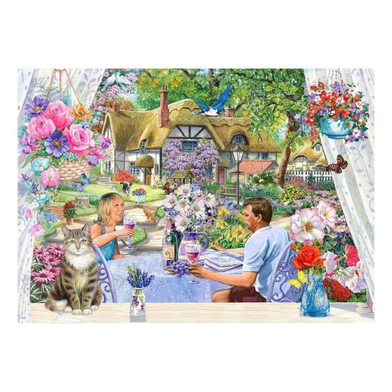 Puzzle House Of Puzzles Profiter du jardin XXL 500 pièces