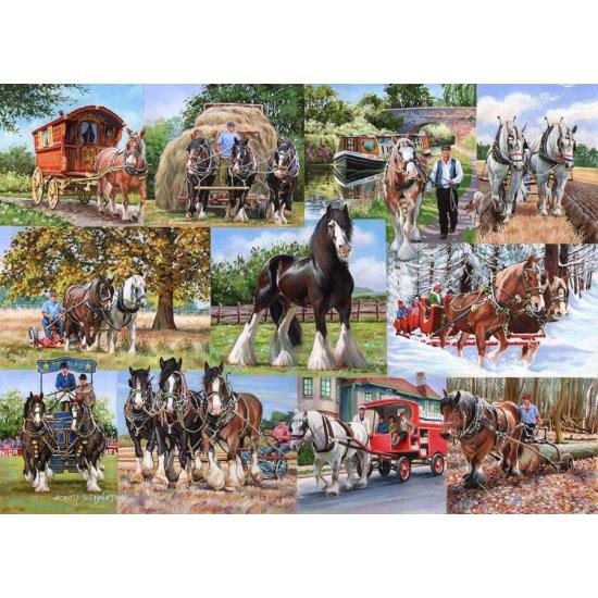 Puzzle House Of Puzzles Chevaux de bât 1000 Pieces