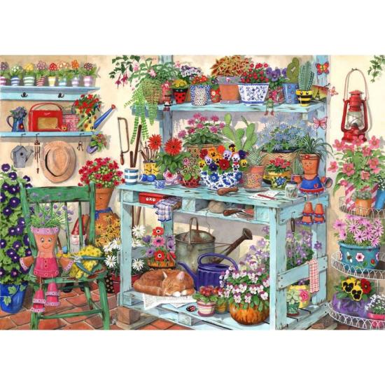 Puzzle House Of Puzzles Les pots de fleurs 1000 pièces