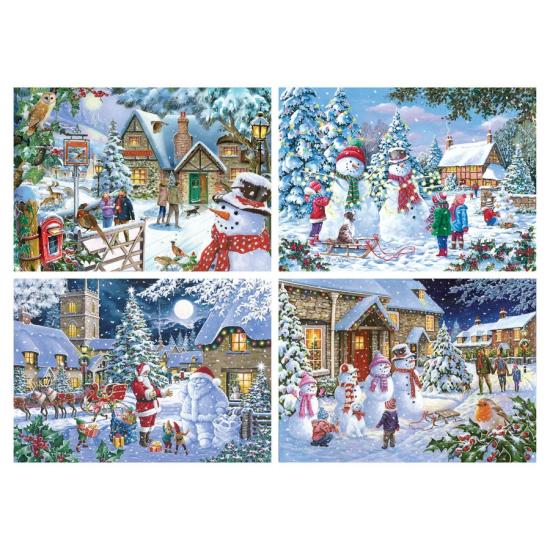 Puzzle House Of Puzzles Let It Snow  4 x 500 pièces