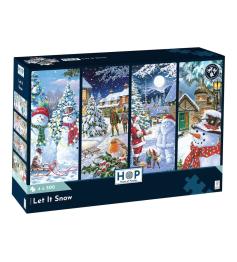 Puzzle House Of Puzzles Let It Snow  4 x 500 pièces