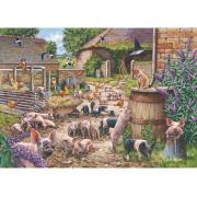 Puzzle House Of Puzzles Chahut des porcelets 500 pièces