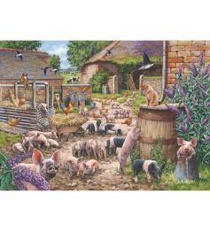 Puzzle House Of Puzzles Chahut des porcelets 500 pièces