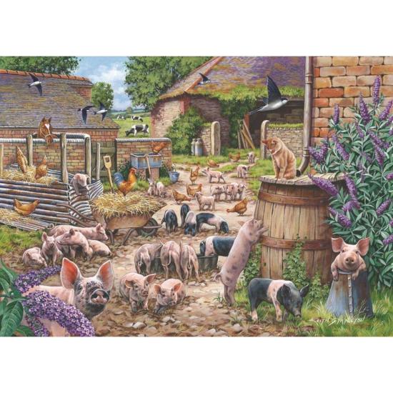 Puzzle House Of Puzzles Chahut des porcelets 500 pièces