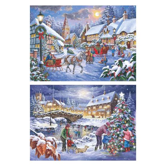 Puzzle House Of Puzzles Noël Approche XXL 2 x 500 pièces