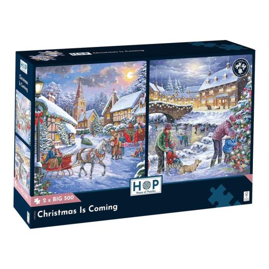 Puzzle House Of Puzzles Noël Approche XXL 2 x 500 pièces