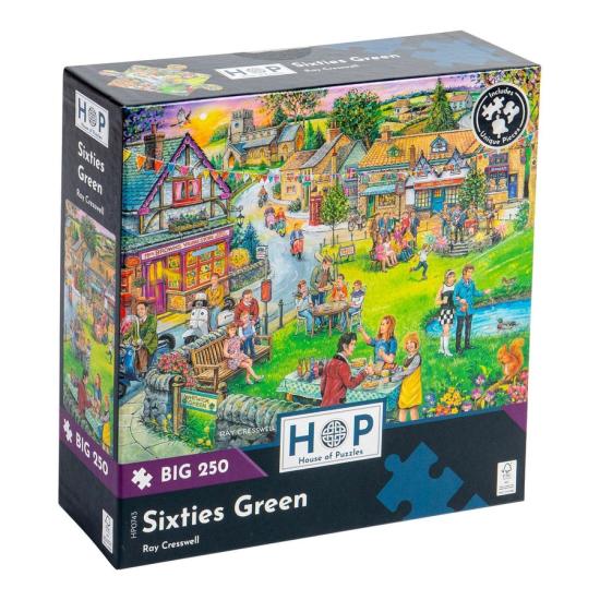 Puzzle House Of Puzzles Vert Des Années Soixante XXL 250 pièces