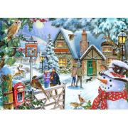 Puzzle House Of Puzzles Vue du bonhomme de neige 1000 pièces