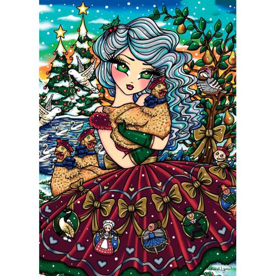 Puzzle Jacarou 12 Jours de Noël de 1000 Pièces