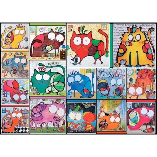 Puzzle Jacarou À Chacun de leurs Chats de 1000 Pièces