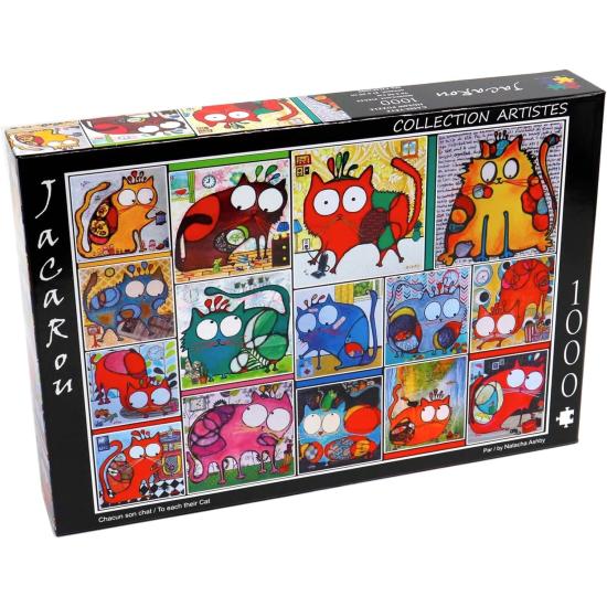 Puzzle Jacarou À Chacun de leurs Chats de 1000 Pièces