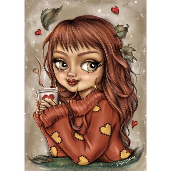 Puzzle Jacarou Café à la Cannelle de 1000 Pièces