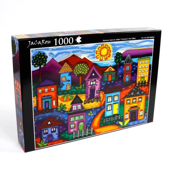 Puzzle Jacarou Maisons dans la vallée de 1000 Pièces