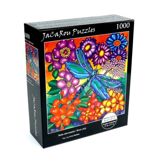 Puzzle Jacarou Femme Bleue de 1000 Pièces