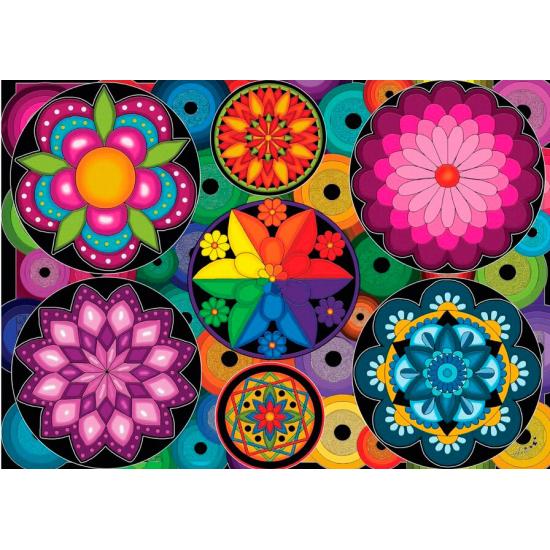 Puzzle Jacarou Frénésie des Couleurs 1000 Pièces