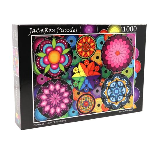 Puzzle Jacarou Frénésie des Couleurs 1000 Pièces