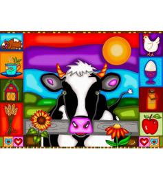 Puzzle Jacarou Ferme Sunset Hill de 1000 Pièces