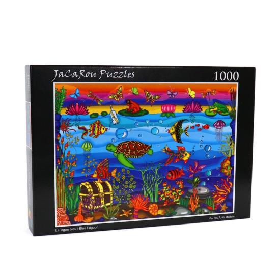 Puzzle Jacarou Lagon Bleu de 1000 Pièces