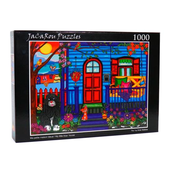 Puzzle Jacarou Ma Petite Maison Bleue 1000 Pièces