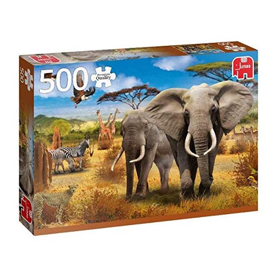 Puzzle Jumbo Animaux de la savane africaine 500 pièces