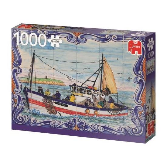 Jumbo Puzzle Tuiles Portugaises, Ferragudo 1000 Pièces