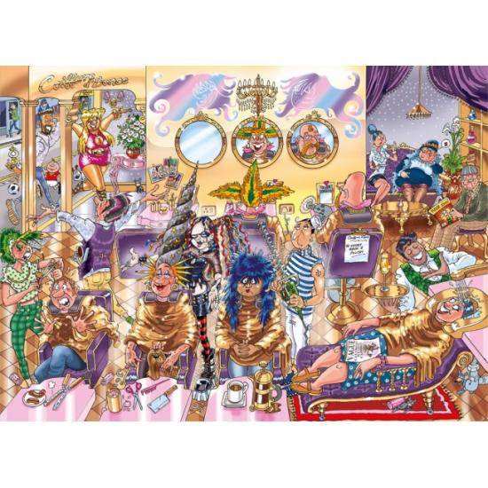 Puzzle Jumbo Retour Aux 3 Coiffeurs 1000 pièces