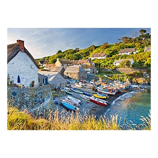 Bateaux de pêche Jumbo Puzzle à Conrwall Angleterre 1000 pieds
