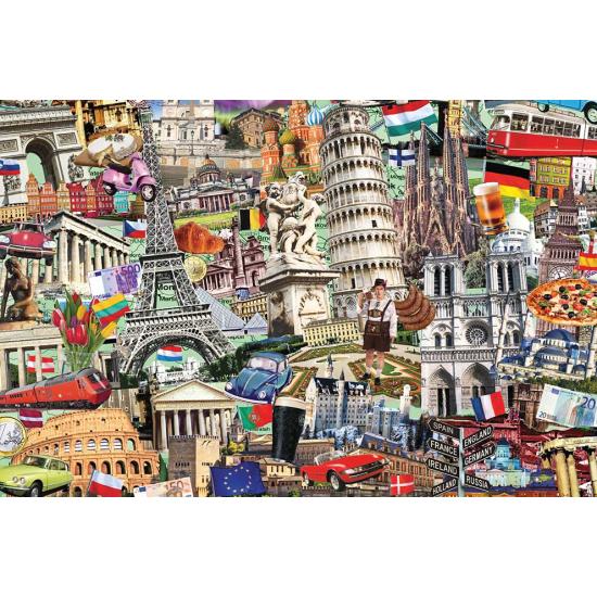 Puzzle Jumbo Le meilleur des villes européennes 1500 pièces