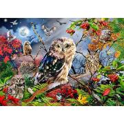 Hiboux au clair de lune Jumbo Puzzle 1000 pièces