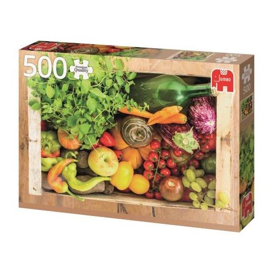 Jumbo Puzzle Boîte de Légumes et Fruits 500 Pièces