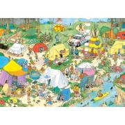 Camping dans la forêt Jumbo Puzzle 1000 pièces