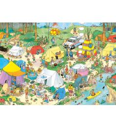 Camping dans la forêt Jumbo Puzzle 1000 pièces