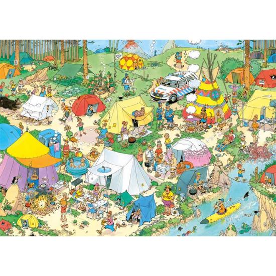 Camping dans la forêt Jumbo Puzzle 2000 pièces