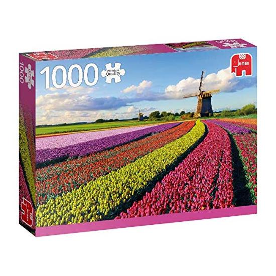 Puzzle Jumbo Champ de tulipes 1000 pièces