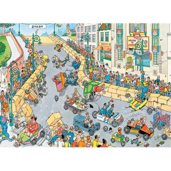 Puzzle géant de 1000 pièces de course de boîtes à savon