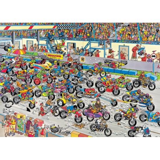 Puzzle Jumbo Course de motos 1000 pièces