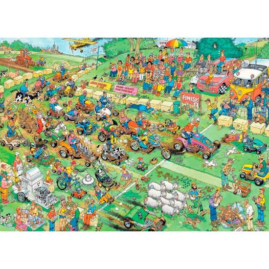 Puzzle Jumbo de course de tondeuses à gazon 2000 pièces