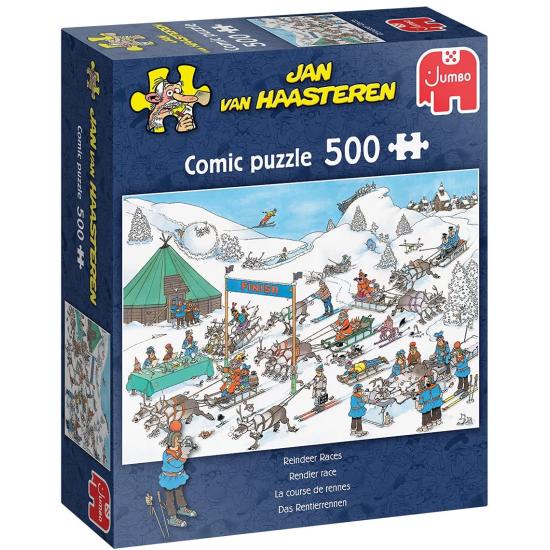 Puzzle géant de 500 pièces de course de rennes
