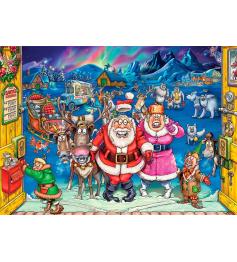 Jumbo Puzzle Noël Inspecteur Elfe 1000 pièces