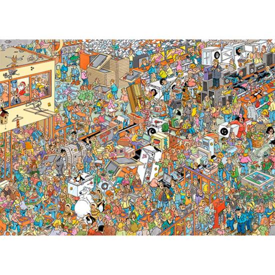 Puzzle Jumbo Shopping des Fêtes 2 x 1000 pièces