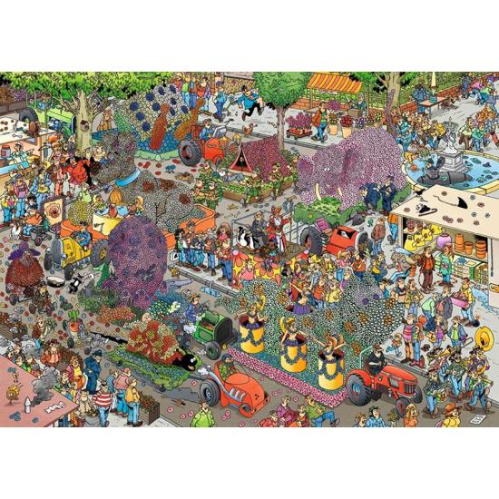 Puzzle Jumbo Le défilé des fleurs 1000 pièces