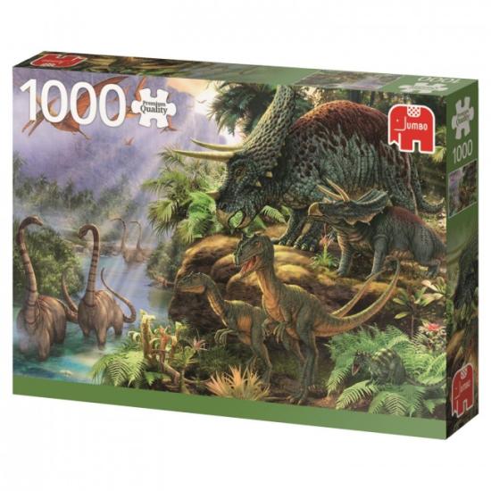Puzzle Jumbo La Vallée des Dinosaures 1000 pièces