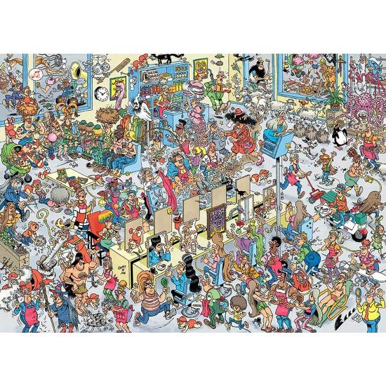 Puzzle Jumbo Chez le Barbier 1000 pièces