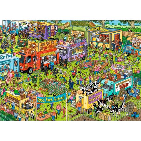 Puzzle géant 2 x 1000 pièces du festival de la nourriture