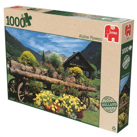 Puzzle Jumbo Fleurs des Alpes 1000 pièces