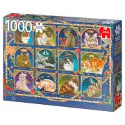 Puzzle Jumbo Horoscope Chats 1000 pièces