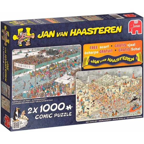 Jumbo Puzzle Plaisirs d'hiver 2 x 1000 pièces