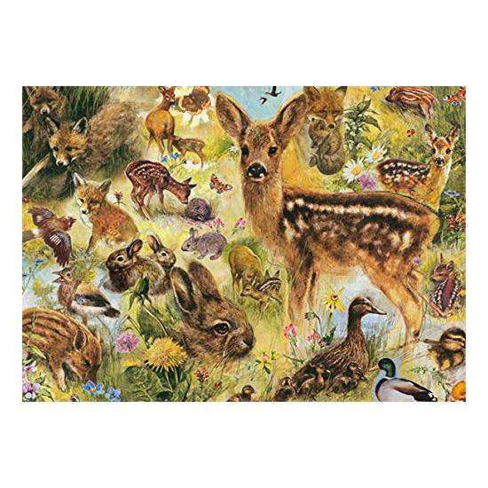 Puzzle Jumbo Jeunes Animaux Sauvages 1000 Pièces