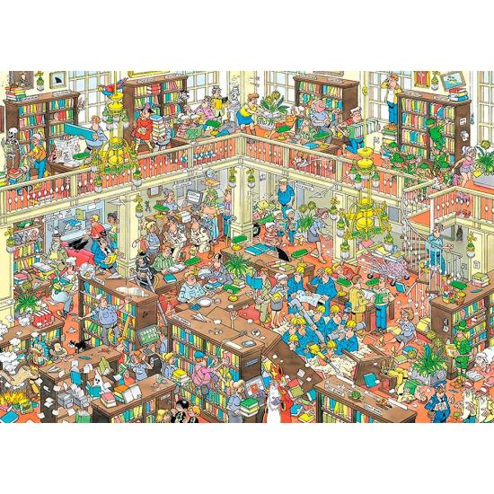 Puzzle Jumbo La Bibliothèque 1000 pièces