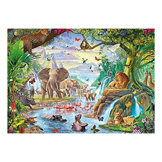 Puzzle Jumbo Lac dans la Jungle 500 pièces XXL